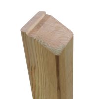 Scandinavian Tanalised Redwood Profiled Top Fence Post